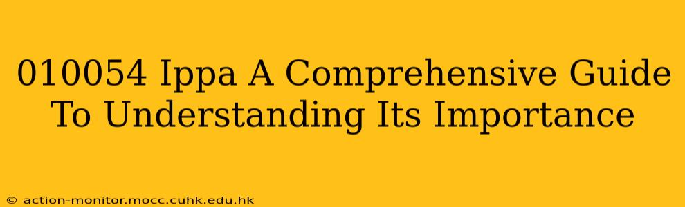 010054 Ippa A Comprehensive Guide To Understanding Its Importance