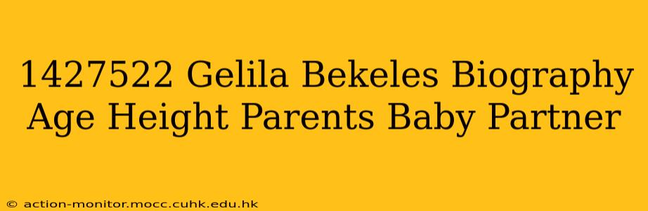 1427522 Gelila Bekeles Biography Age Height Parents Baby Partner