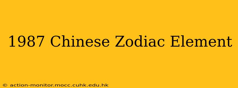 1987 Chinese Zodiac Element