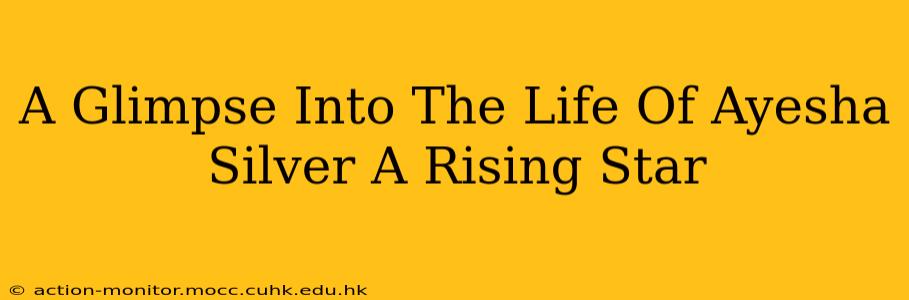 A Glimpse Into The Life Of Ayesha Silver A Rising Star