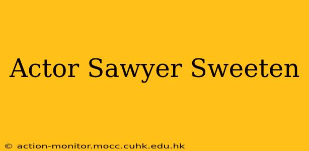 Actor Sawyer Sweeten