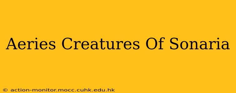 Aeries Creatures Of Sonaria