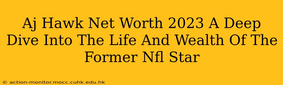 Aj Hawk Net Worth 2023 A Deep Dive Into The Life And Wealth Of The Former Nfl Star