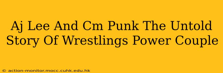 Aj Lee And Cm Punk The Untold Story Of Wrestlings Power Couple