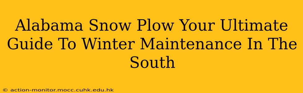 Alabama Snow Plow Your Ultimate Guide To Winter Maintenance In The South