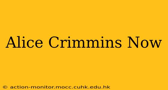 Alice Crimmins Now