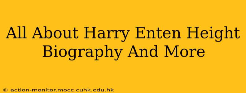 All About Harry Enten Height Biography And More