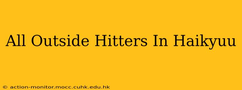 All Outside Hitters In Haikyuu
