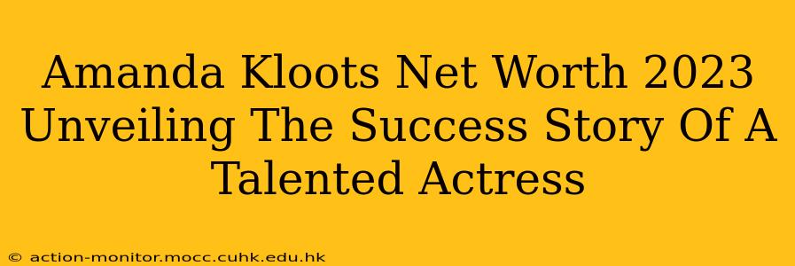 Amanda Kloots Net Worth 2023 Unveiling The Success Story Of A Talented Actress