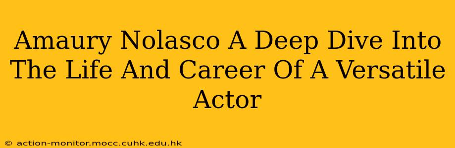 Amaury Nolasco A Deep Dive Into The Life And Career Of A Versatile Actor