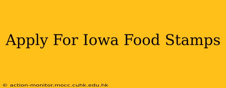 Apply For Iowa Food Stamps