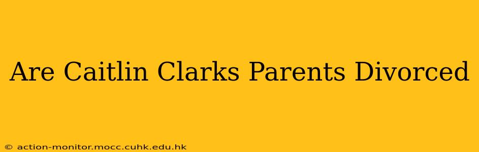 Are Caitlin Clarks Parents Divorced