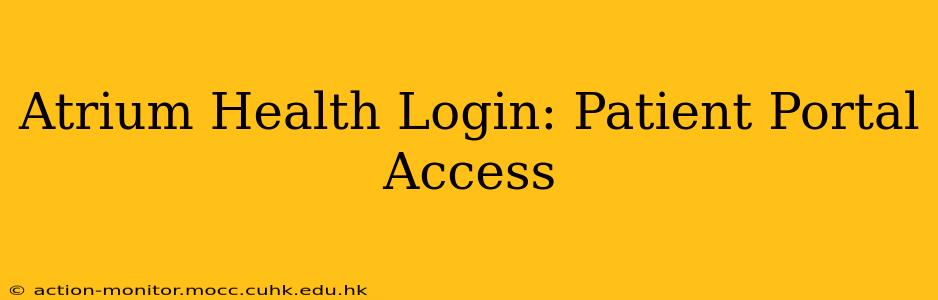 Atrium Health Login: Patient Portal Access