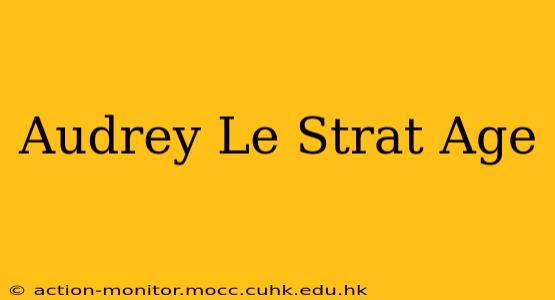 Audrey Le Strat Age