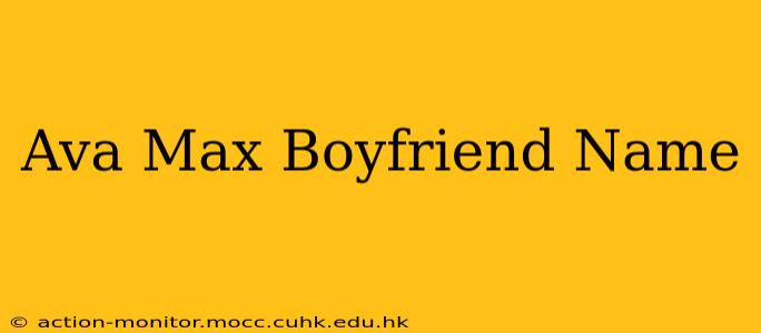 Ava Max Boyfriend Name