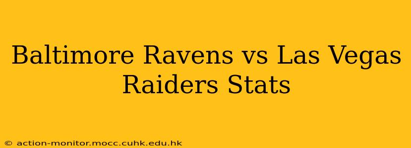 Baltimore Ravens vs Las Vegas Raiders Stats