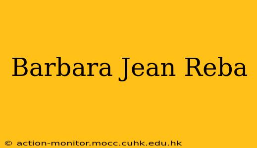 Barbara Jean Reba