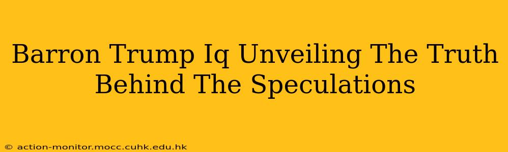 Barron Trump Iq Unveiling The Truth Behind The Speculations