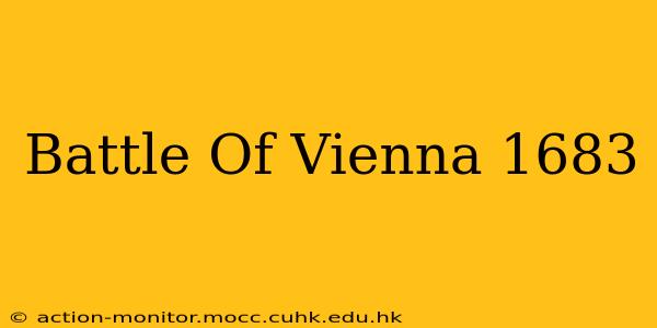 Battle Of Vienna 1683