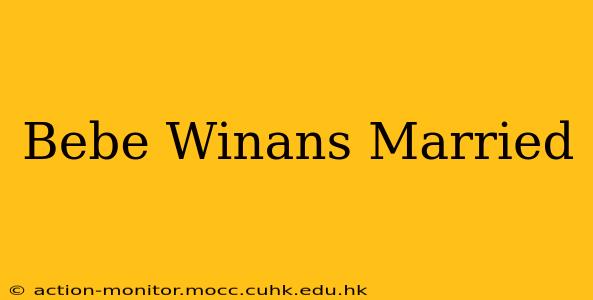 Bebe Winans Married