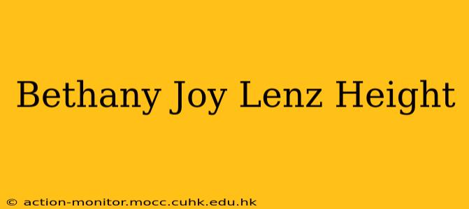 Bethany Joy Lenz Height