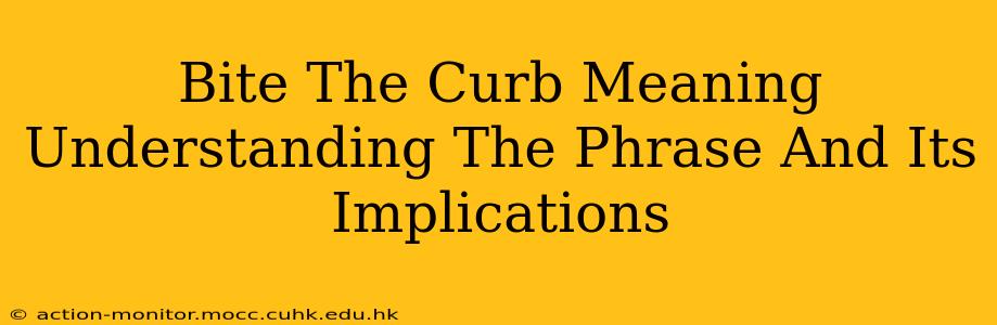 Bite The Curb Meaning Understanding The Phrase And Its Implications