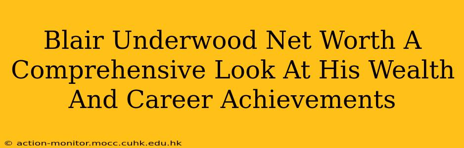 Blair Underwood Net Worth A Comprehensive Look At His Wealth And Career Achievements
