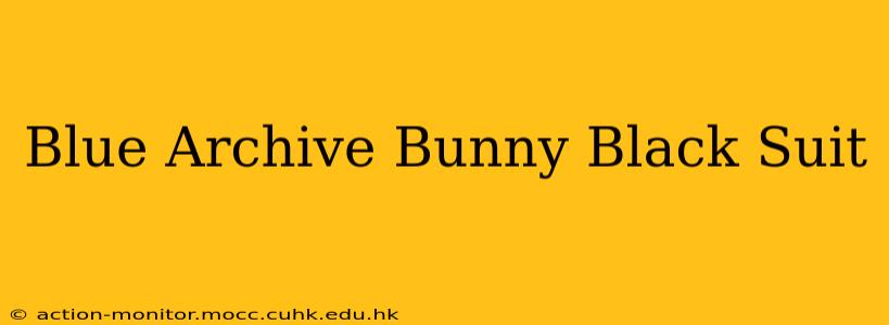Blue Archive Bunny Black Suit