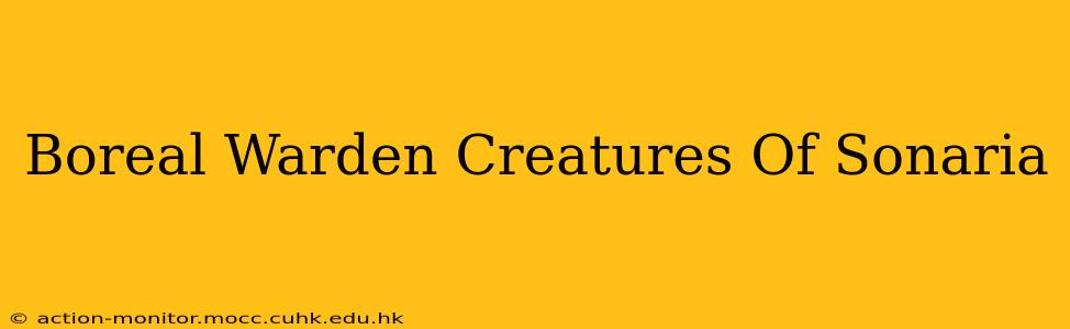 Boreal Warden Creatures Of Sonaria