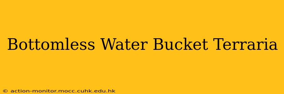 Bottomless Water Bucket Terraria