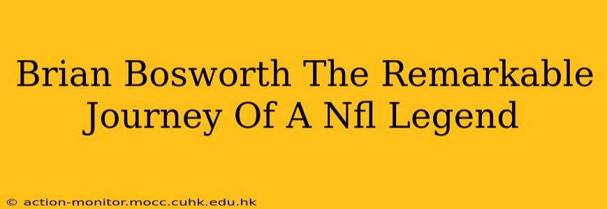 Brian Bosworth The Remarkable Journey Of A Nfl Legend