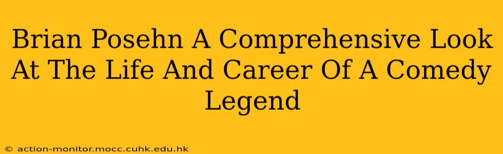 Brian Posehn A Comprehensive Look At The Life And Career Of A Comedy Legend