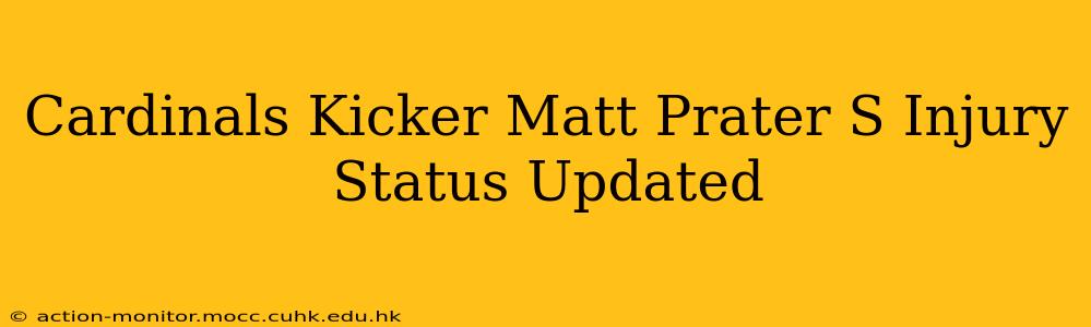 Cardinals Kicker Matt Prater S Injury Status Updated