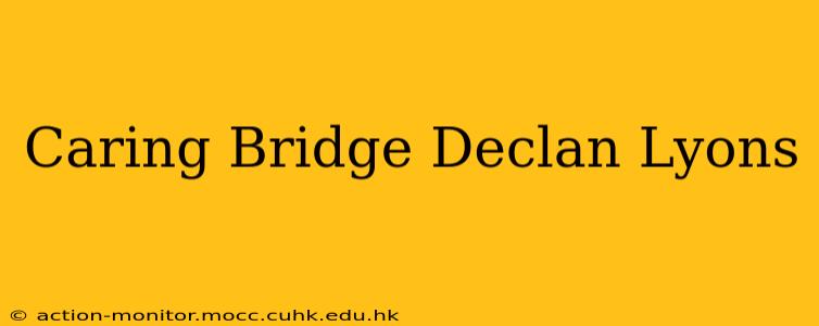 Caring Bridge Declan Lyons