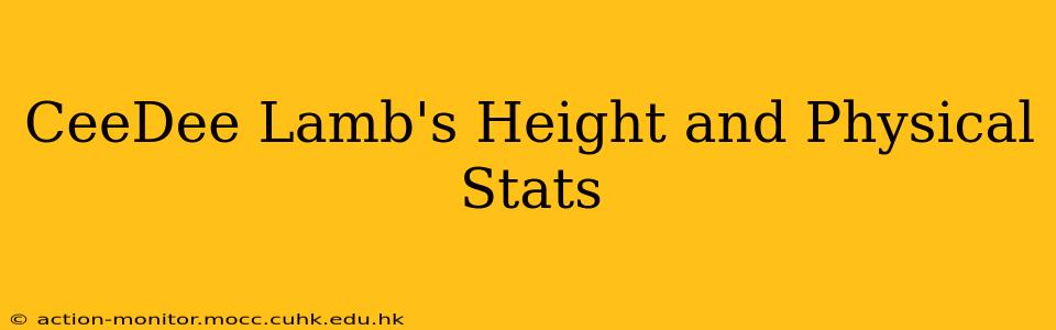CeeDee Lamb's Height and Physical Stats