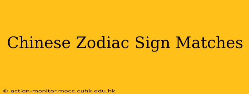 Chinese Zodiac Sign Matches