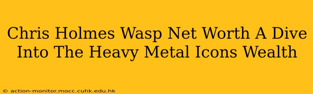 Chris Holmes Wasp Net Worth A Dive Into The Heavy Metal Icons Wealth