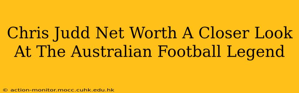 Chris Judd Net Worth A Closer Look At The Australian Football Legend