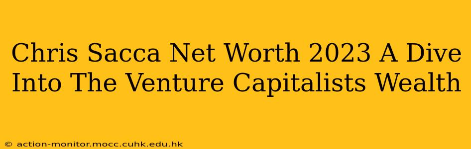 Chris Sacca Net Worth 2023 A Dive Into The Venture Capitalists Wealth