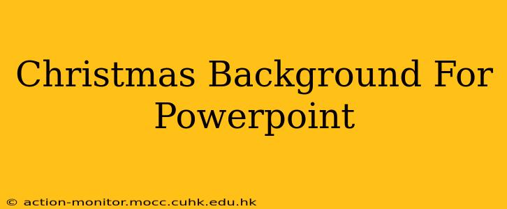 Christmas Background For Powerpoint