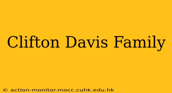 Clifton Davis Family