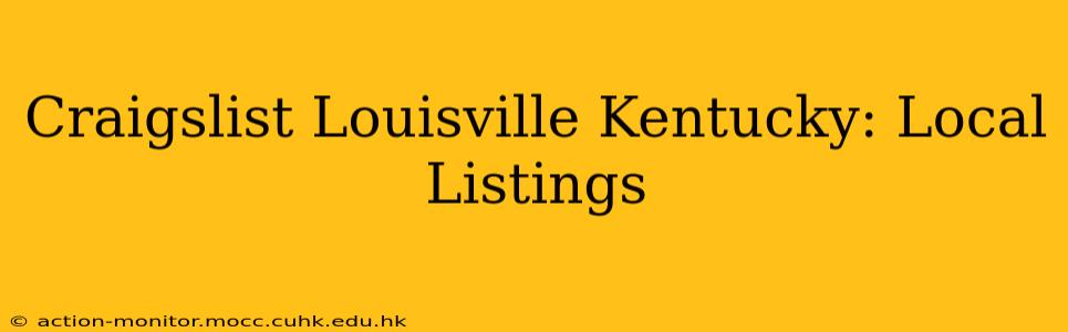 Craigslist Louisville Kentucky: Local Listings