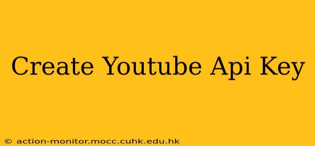 Create Youtube Api Key