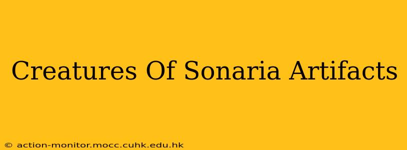 Creatures Of Sonaria Artifacts