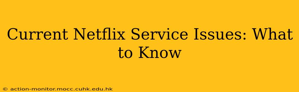 Current Netflix Service Issues: What to Know