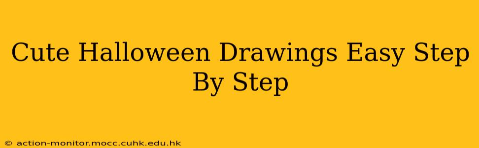 Cute Halloween Drawings Easy Step By Step