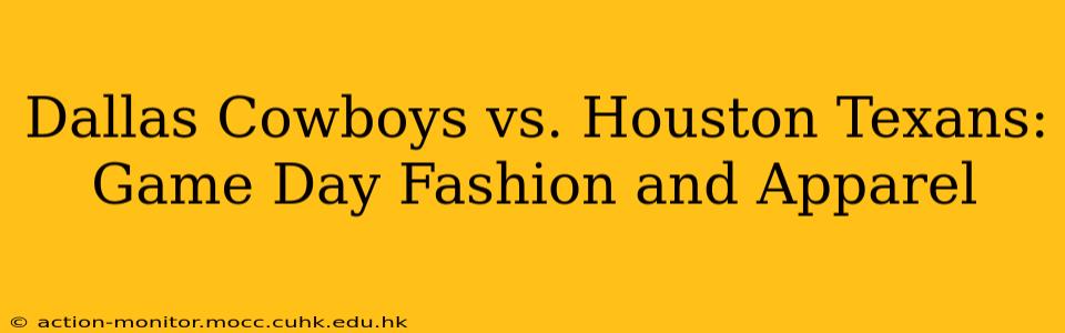 Dallas Cowboys vs. Houston Texans: Game Day Fashion and Apparel