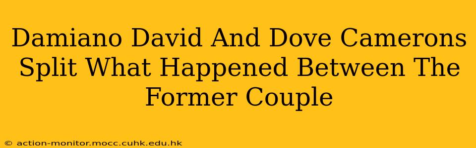 Damiano David And Dove Camerons Split What Happened Between The Former Couple
