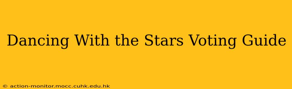 Dancing With the Stars Voting Guide
