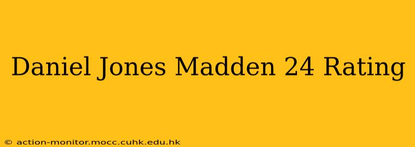 Daniel Jones Madden 24 Rating